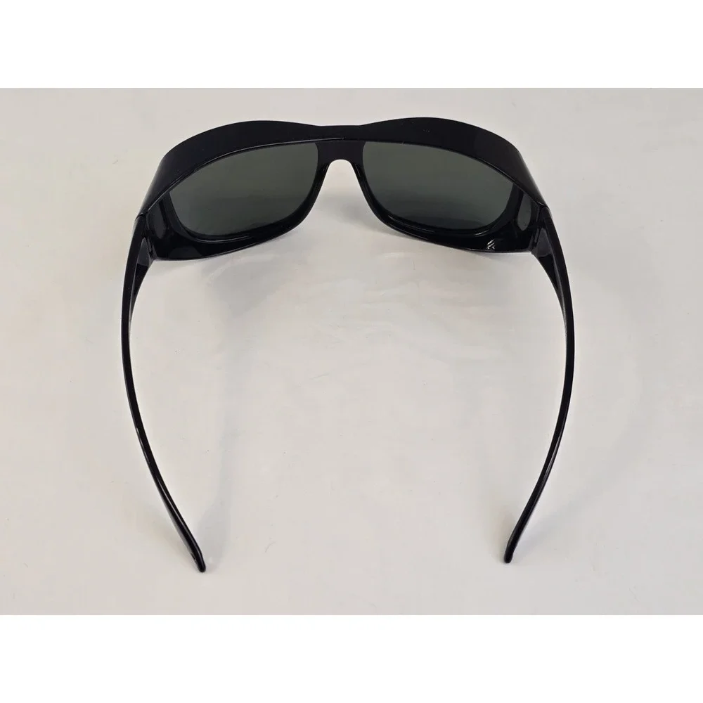 Yogo‎ Vision 8059 Solar Shield Unisex Wrap Around Black Sunglasses 60-18-132 NIP